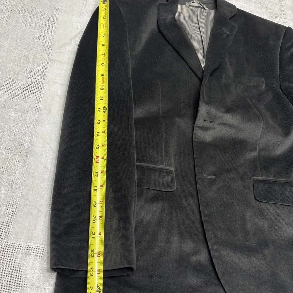 Joseph Abboud Men's Black Corduroy Modern Fit Casual Coat Size 40S